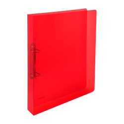 Biella Ringhefter ClearColor A4 2 Ring 25 mm PP Transparent Rot 10 Stück