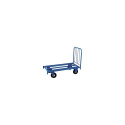 MANORGA Stirnwand-Wagen mit Stangenauflage Blau 1000 x 600 x 1200 mm
