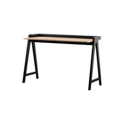 Schaffenburg Schreibtisch Domestico Eiche, Schwarz 120 x 60 cm