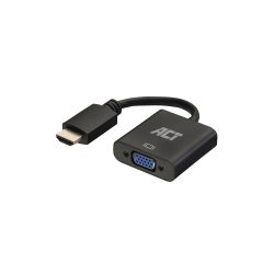 ACT VGA Female Adapterkabel HDMI Male AC7535 Schwarz 15 cm
