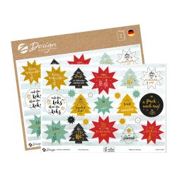 AVERY Zweckform Papier Weihnachtssticker 18,5 cm 46 Stück
