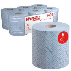 WYPALL Wischtücher 7494 Zentralentnahme Blau