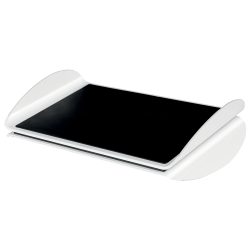 Leitz Ergo WOW Ergonomische Höhenverstellbare Fussstütze 6503 508 x 300 x 135 mm Schwarz, Weiss