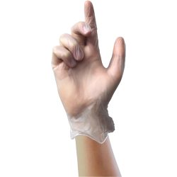 UNICARE Einweghandschuhe Vinyl Ungepudert Medium (M) Transparent 100 Stück