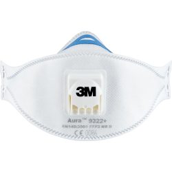 3M Atemschutzmaske 9322C2 Weiss 2 Stück