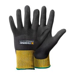 Tegera Nitril-Handschuhe 8801-7 Elastan, Nitrilschaum, Nylon, PU (Polypropylen) auf Wasserbasis, Spandex Grösse 7 Gelb, Schwarz 6 Stück