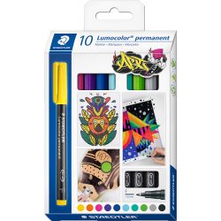 STAEDTLER Lumocolor OHP-Marker Rundspitze Fein Farbig sortiert Nicht nachfüllbar 10 Stück