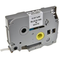 P-touch Beschriftungsband Kompatibel Brother TZe-211 5BRT211-WT Selbsthaftend Schwarz auf Weiss 67,5 mm x 8 m