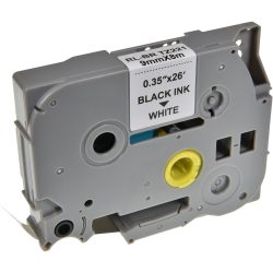 P-touch Beschriftungsband Kompatibel Brother TZe-221 5BRT221-WT Selbsthaftend Schwarz auf Weiss 67,5 mm x 8 m