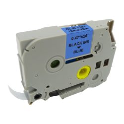 P-touch Beschriftungsband Kompatibel Brother TZe-531 5T531-WT Selbsthaftend Schwarz auf Blau 67,5 mm x 8 m