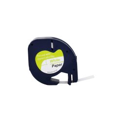 LT Beschriftungsband Kompatibel DYMO 91220 RL-D-91220 Selbsthaftend Weiss 56 mm x 4 m