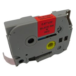 P-touch Beschriftungsband Kompatibel Brother TZe-431 5BRT431 Selbsthaftend Schwarz auf Rot 88 mm x 8 m