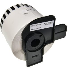 QL Etikettenrolle Kompatibel Brother DK-22205 5BR22205-WT Selbsthaftend Schwarz auf Weiss 96 x 91 mm