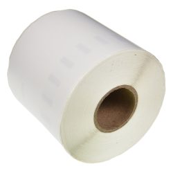 LW Etikettenrolle Kompatibel DYMO 99018 5DY99019-WT Selbsthaftend Schwarz auf Weiss 65 mm 110 Etiketten