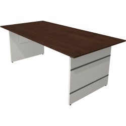 Kerkmann Sitz-Stehschreibtisch Form 4 Rechteckig Höhenverstellbar Weiss 2000 x 1000 x 760 mm