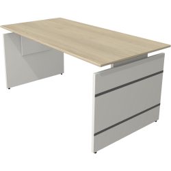 Kerkmann Sitz-Stehschreibtisch Form 4 Rechteckig Höhenverstellbar Weiss 1600 x 800 x 760 mm