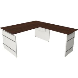 Kerkmann Sitz-Stehschreibtisch Form 4 L-Förmig Höhenverstellbar 1600 x 1800 x 760 mm