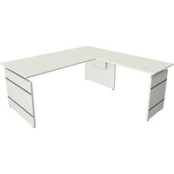 Kerkmann Sitz-Stehschreibtisch Form 4 L-Förmig Höhenverstellbar 1800 x 1800 x 760 mm
