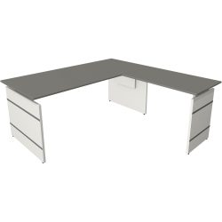 Kerkmann Sitz-Stehschreibtisch Form 4 L-Förmig Höhenverstellbar 1800 x 1800 x 760 mm