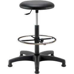 Teknik 05 Hocker Kunstleder Schwarz MEA SOFT 03/PG 650 x 650 x 800 mm