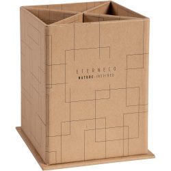 Exacompta Eterneco Stiftebox 67847D Pappkarton Braun 8,5 x 8,5 x 11 cm