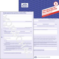 AVERY Zweckform Änderungsvereinbarung Homeoffice / Mobile-Office 2255-5 A4 Perforiert 5 Stück