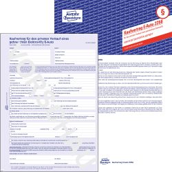 AVERY Zweckform Kaufvertrag E-Auto 2256-5 A4 Perforiert 5 Stück