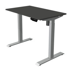 Kerkmann Move 1 Rechteckig Elektronisch Höhenverstellbarer Sitz-Stehschreibtisch Melamin, Stahl Silber 1000 x 800 x 1230 mm