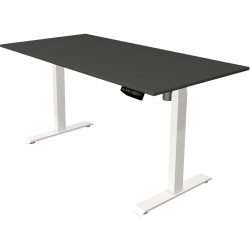 Kerkmann Move 1 Rechteckig Elektronisch Höhenverstellbarer Sitz-Stehschreibtisch Melamin, Stahl Weiss 1600 x 800 x 1230 mm