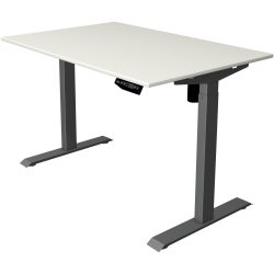 Kerkmann Move 1 Rechteckig Elektronisch Höhenverstellbarer Sitz-Stehschreibtisch Melamin, Stahl Anthrazit 1200 x 800 x 1230 mm