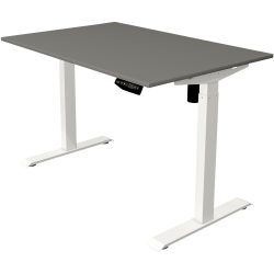 Kerkmann Move 1 Rechteckig Elektronisch Höhenverstellbarer Sitz-Stehschreibtisch Melamin, Stahl Graphit, Weiss 1200 x 800 x 1230 mm