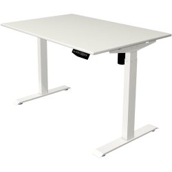 Kerkmann Move 1 Rechteckig Elektronisch Höhenverstellbarer Sitz-Stehschreibtisch Melamin, Stahl Weiss 1200 x 800 x 1230 mm