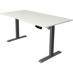 Kerkmann Move 1 Rechteckig Elektronisch Höhenverstellbarer Sitz-Stehschreibtisch Anthrazit 1400 x 800 x 1230 mm
