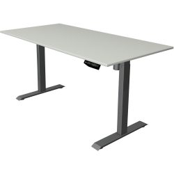 Kerkmann Move 1 Rechteckig Elektronisch Höhenverstellbarer Sitz-Stehschreibtisch Anthrazit 1400 x 800 x 1230 mm
