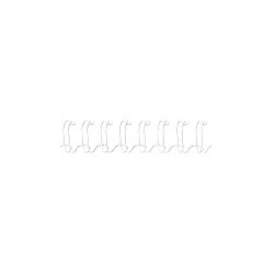 FELLOWES Drahtbinder&uuml;cken 12mm 53270 weiss 100 St&uuml;ck