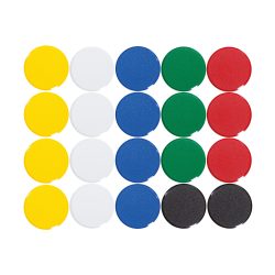 Maul Whiteboard-Magnete Farbig sortiert 2,9 x 1,1 cm 20 Stück