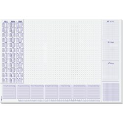 Sigel Schreibtischunterlage Papier Weiß Flieder 595x410 mm 30 Blatt 5 Stück