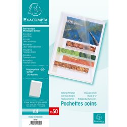 Exacompta Klarsichthülle 5850E Transparent PP (Polypropylen) 120 Mikron 50 Stück