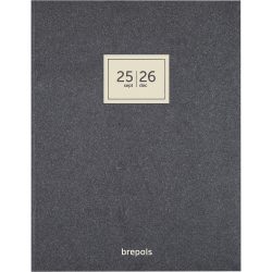 Brepols Terminkalender 2023-2024 DIN A4 1 Woche/2 Seiten Schwarz