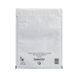 Mail Lite Tuff Luftpolster-Versandtaschen Ohne Fenster Weiss Haftklebeverschluss 330 x 240 50 Stück