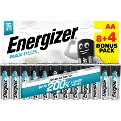 ENERGIZER Batterie E303322001 Max Plus, AA/LR06, 12 St&uuml;ck