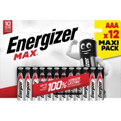 Energizer Batterien Max New Blister AAA LR03 1200 mAh Alkali 1.5 V 12 12 Stück