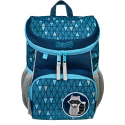 Scooli Mini-Rucksack Ricki Racoon 20 x 13 x 29 cm Blau