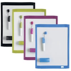 Nobo Wandmontierbares Magnetisches Whiteboard Mini 1903816 Lackierter Stahl Verschiedenfarbiger Rahmen 216 x 280 mm Weiss