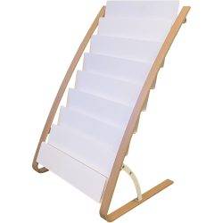 Alba Bodendisplay A4  DDEXPOW Weiss Holz 580 x 500 x 930 mm