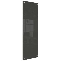Nobo Kleine Wandmontierbare Whiteboard-Tafel 1915610 Trocken Abwischbar Glasoberfläche Rahmenlos 300 x 900 mm Schwarz