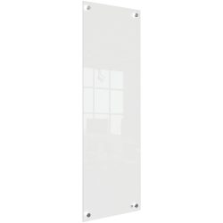 Nobo Kleines Wandmontierbares Whiteboard 1915604 Trocken Abwischbar Glasoberfläche Rahmenlos 300 x 900 mm Weiss