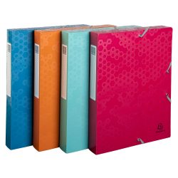 Exacompta Maïa Archivbox 59210E PP (Polypropylen) 4 (B) x 25 (T) x 33 (H) cm Farbig Sortiert 40 mm 4 Stück