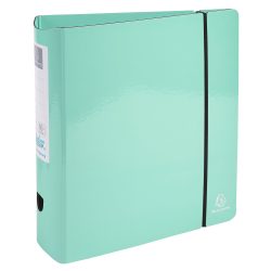 Exacompta Ordner Aquarel DIN A4 80 mm Pastellgrün 53767E Beschichteter Karton Hochglanz