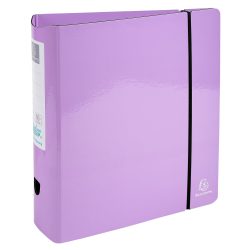 Exacompta Ordner Aquarel DIN A4 80 mm Mauve 53768E Beschichteter Karton Hochglanz